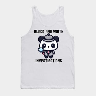 Panda bear detective Tank Top